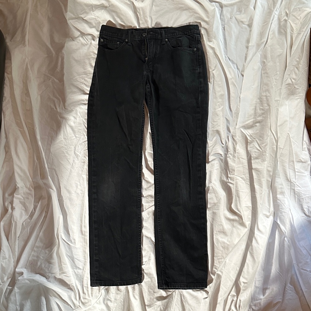 Levi's Men's Dark Gray Straight Jeans
